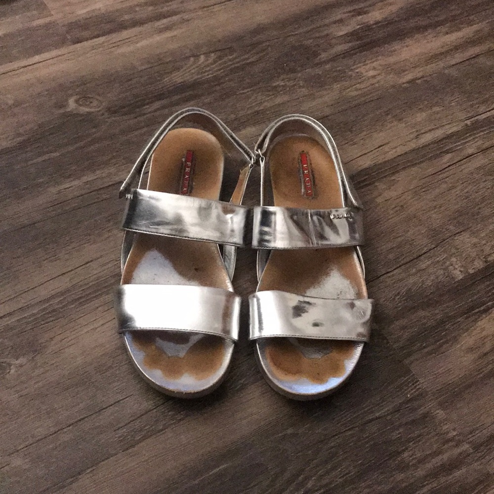 Prada Vernice Soft Sandal
